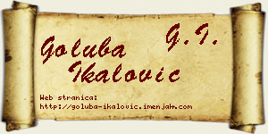 Goluba Ikalović vizit kartica
